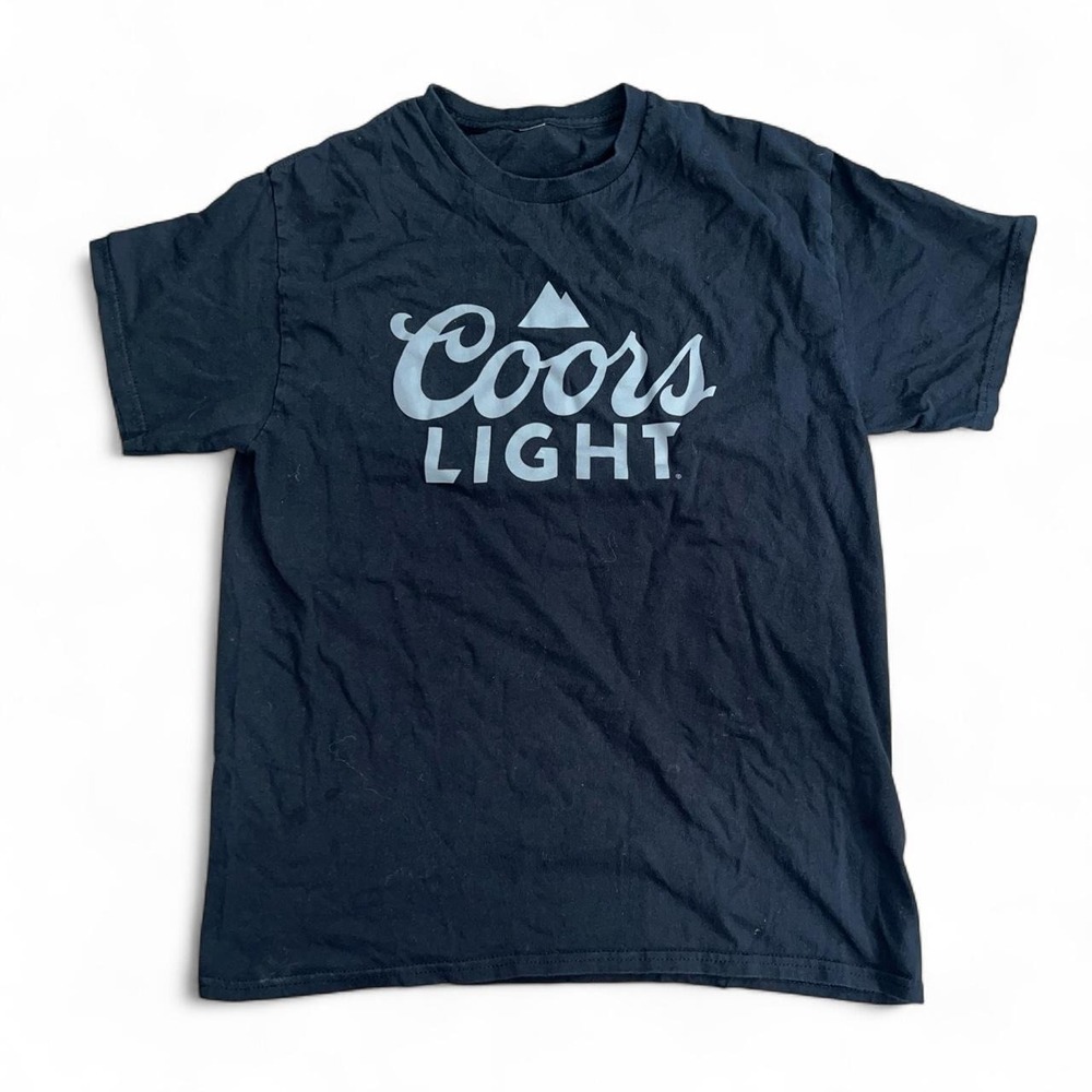 Coors Light Black Graphic T-Shirt – Estimated Men's Large